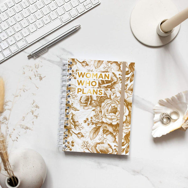 Woman Who Plans - Gold Peonies