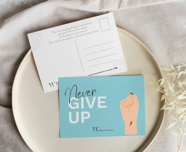 Postcard - Never Give Up